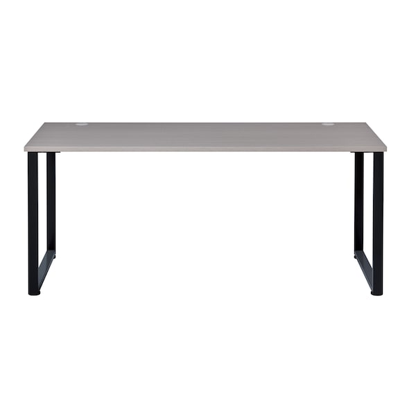 Hirsh Commercial Desks, 23.6 in D X 29.9 in H, 59 in W X Steel, Black / Gray Elm 23940 - main